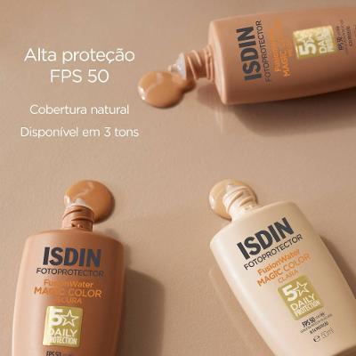 Protetor Solar Facial Isdin Fusion Water Cor Média Fps50 50ml