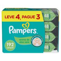 Lenços Umedecidos Pampers Aloe Vera Leve 4 Pague 3 Com 48 Unidades - 1