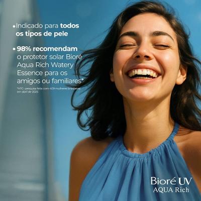 Protetor Solar Facial Bioré Uv Aqua Rich Watery Essence Fps50 70g