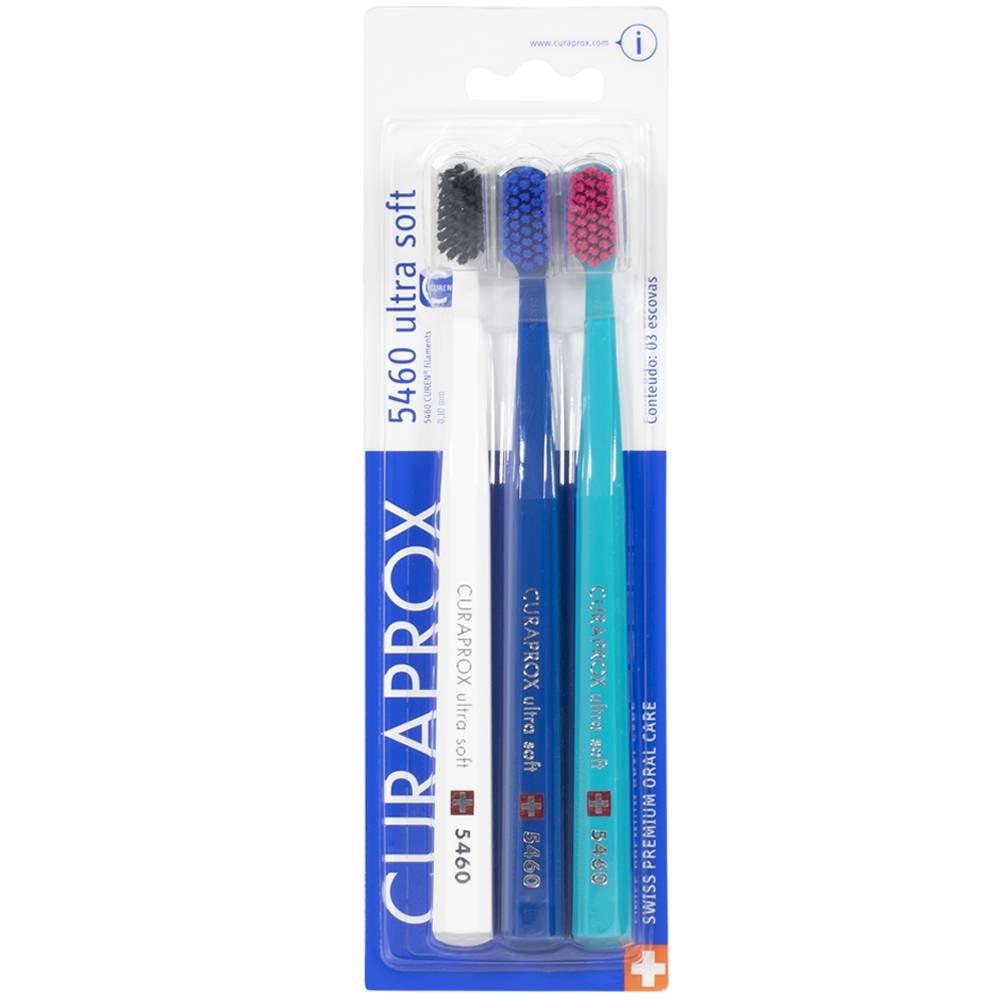 Kit Escova Dental Curaprox Ultrasoft 5460 Sortida - 3 Unidades - 6