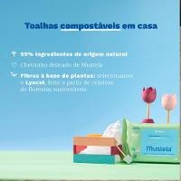 Toalhas Umedecidas Compostáveis Mustela Toalhas Com Perfume 60 Unidades - 16