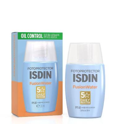 Protetor Solar Facial Isdin Fusion Water Sem Cor Fps60 30ml