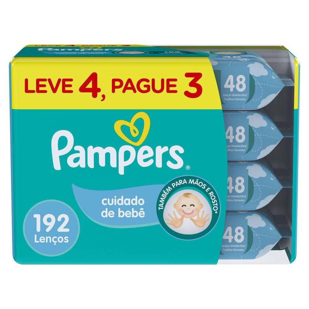 Lenços Umedecidos Pampers Cuidado De Bebê Leve 4 Pague 3 Com 48 Unidades - 6