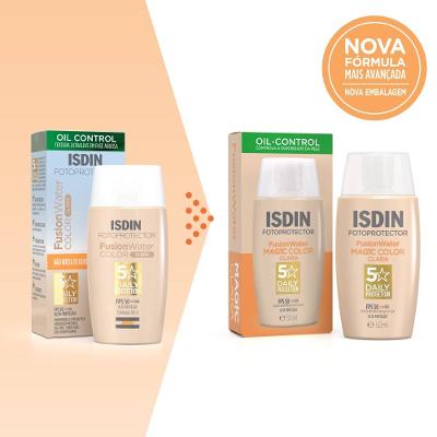 Protetor Solar Facial Isdin Fusion Water Cor Clara Fps50 50ml