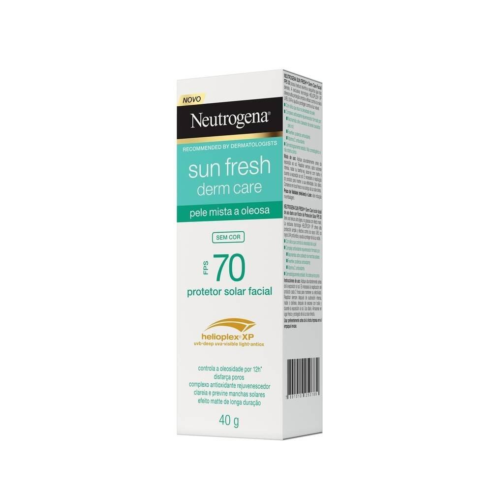 Protetor Solar Facial Neutrogena Sun Fresh Derm Care Sem Cor Fps 70 40g - 3