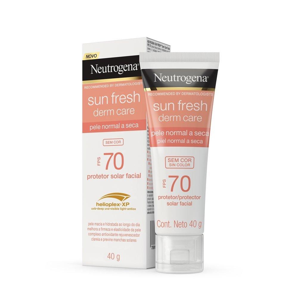 Protetor Solar Facial Neutrogena Sun Fresh Derm Care Sem Cor Fps 70 40g - 6