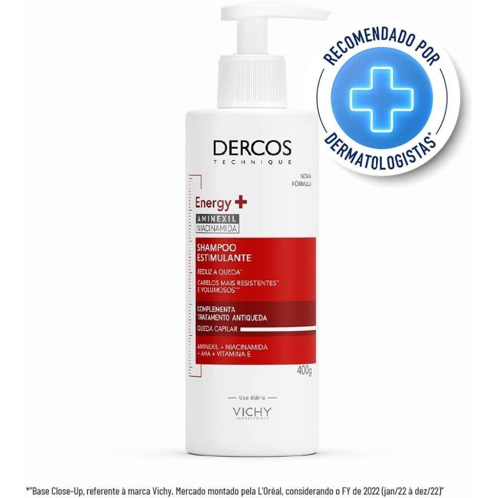 Shampoo Antiqueda Vichy Dercos Energy+ Estimulante Energizante 400g - 1