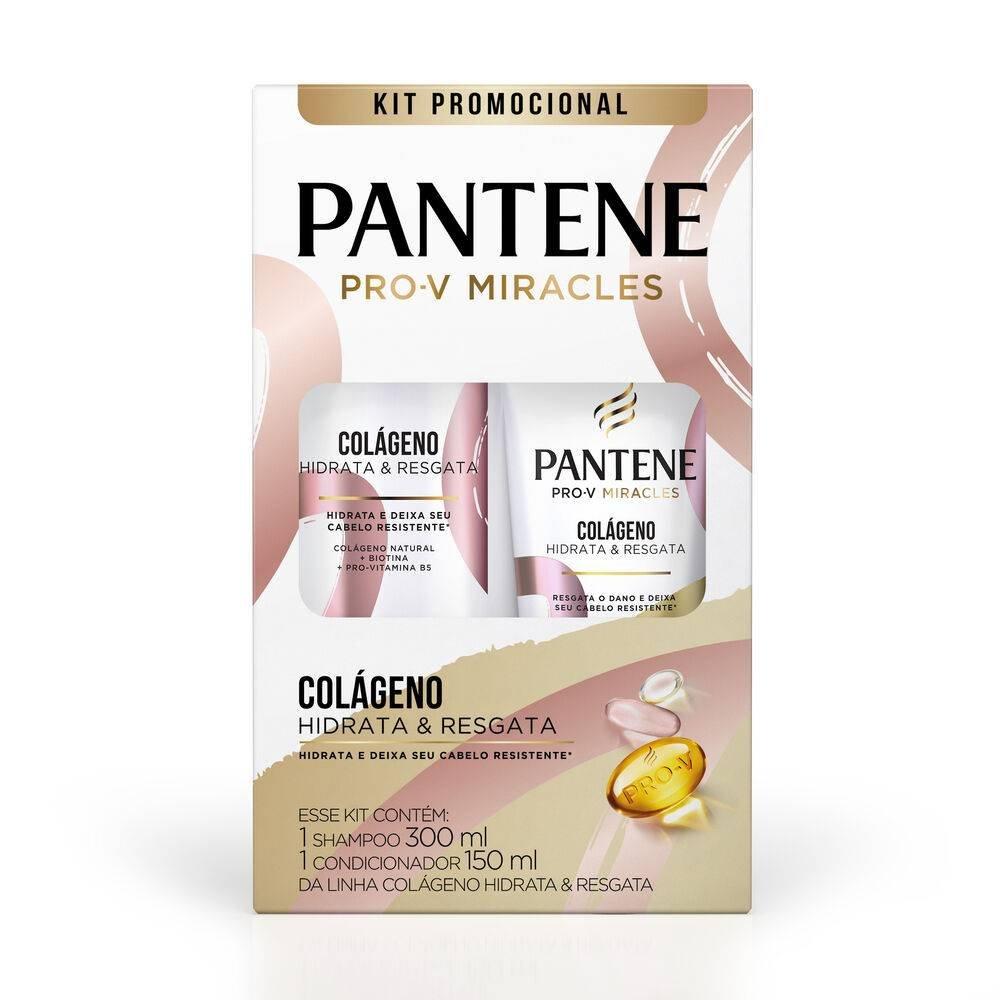 Kit Pantene Pro-v Miracles Colágeno Hidrata & Resgata Shampoo 300 Ml + Condicionador 150 Ml - 5
