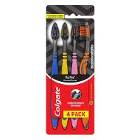 Kit Escova Dental Colgate Zigzag Carvão 4 Unidades - 1
