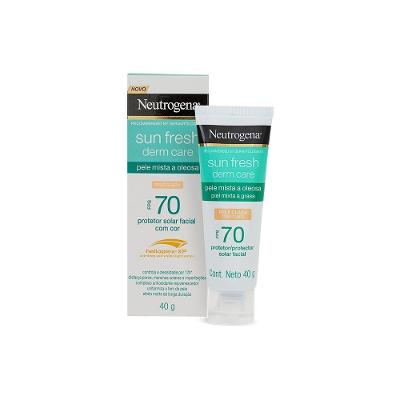 Protetor Solar Facial Neutrogena Sun Fresh Derm Care Pele Clara Fps 70 40g