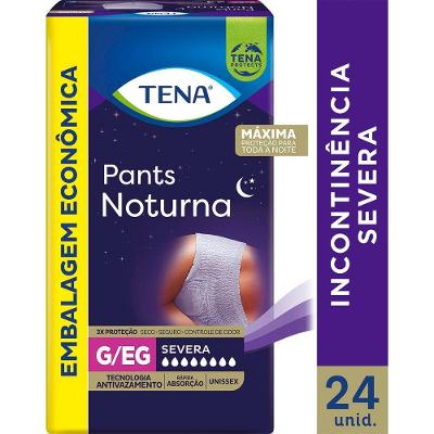 Roupa Íntima Tena Pants Noturna G/eg Com 24 Unidades