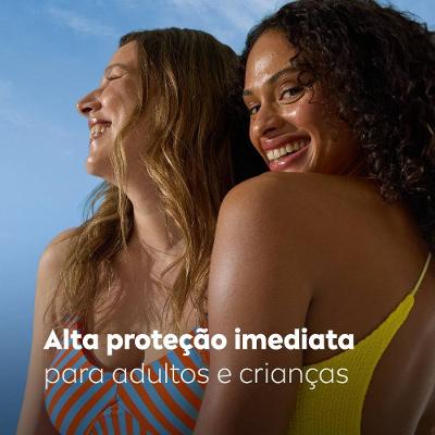 Kit Protetor Solar Nivea Fps50 200ml Grátis Protetor Solar Nivea Kids Sensitive Fps60 100ml