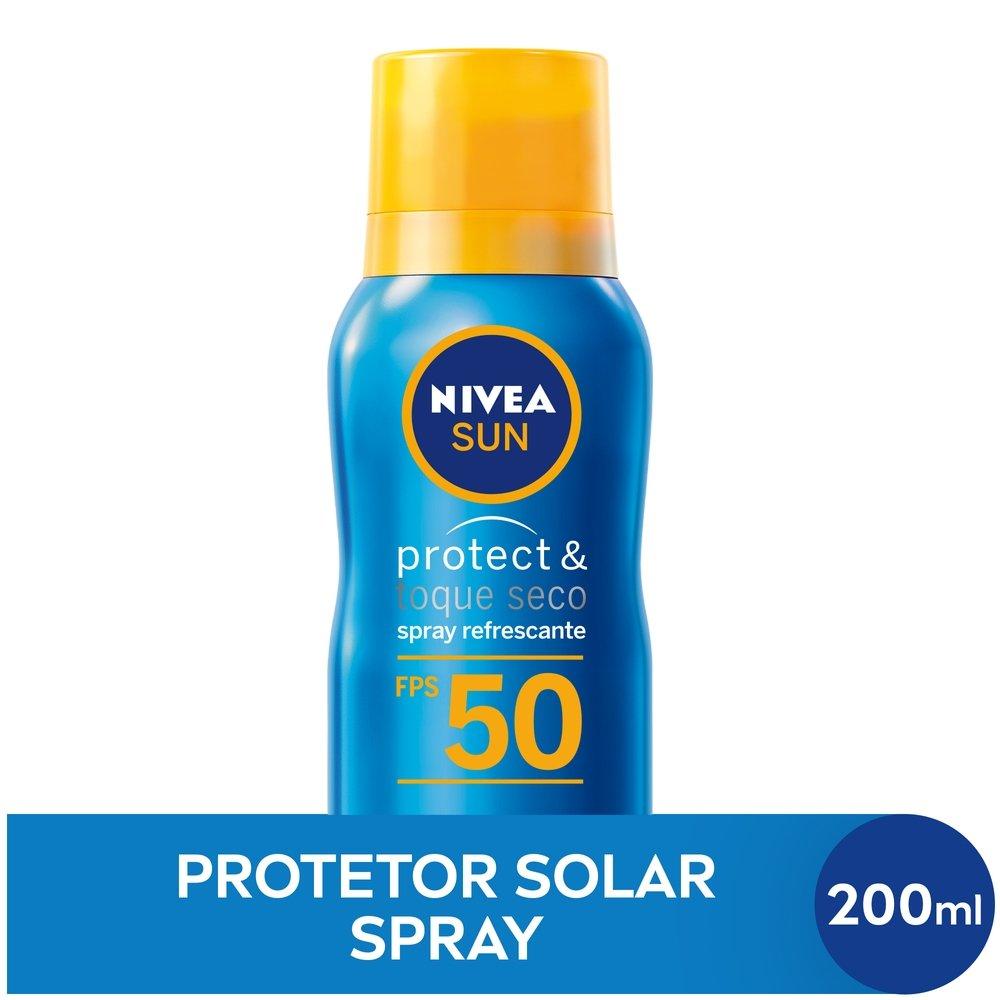 Protetor Solar Spray Aerosol Nivea Sun Protect & Toque Seco Fps50 200ml - 2