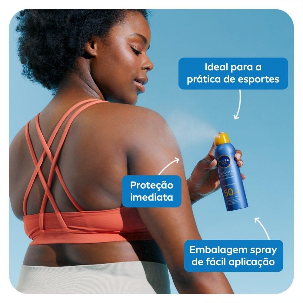 Protetor Solar Spray Aerosol Nivea Sun Protect & Toque Seco Fps50 200ml - 7