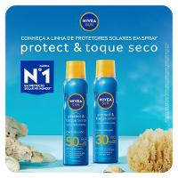 Protetor Solar Spray Aerosol Nivea Sun Protect & Toque Seco Fps50 200ml