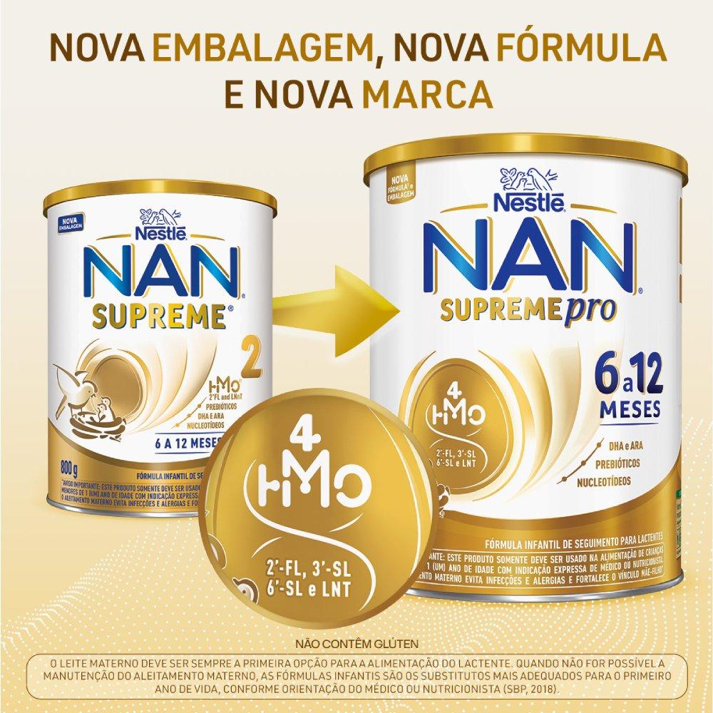 Fórmula Infantil Nan Supreme Pro 6 A 12 Meses 800g - 2