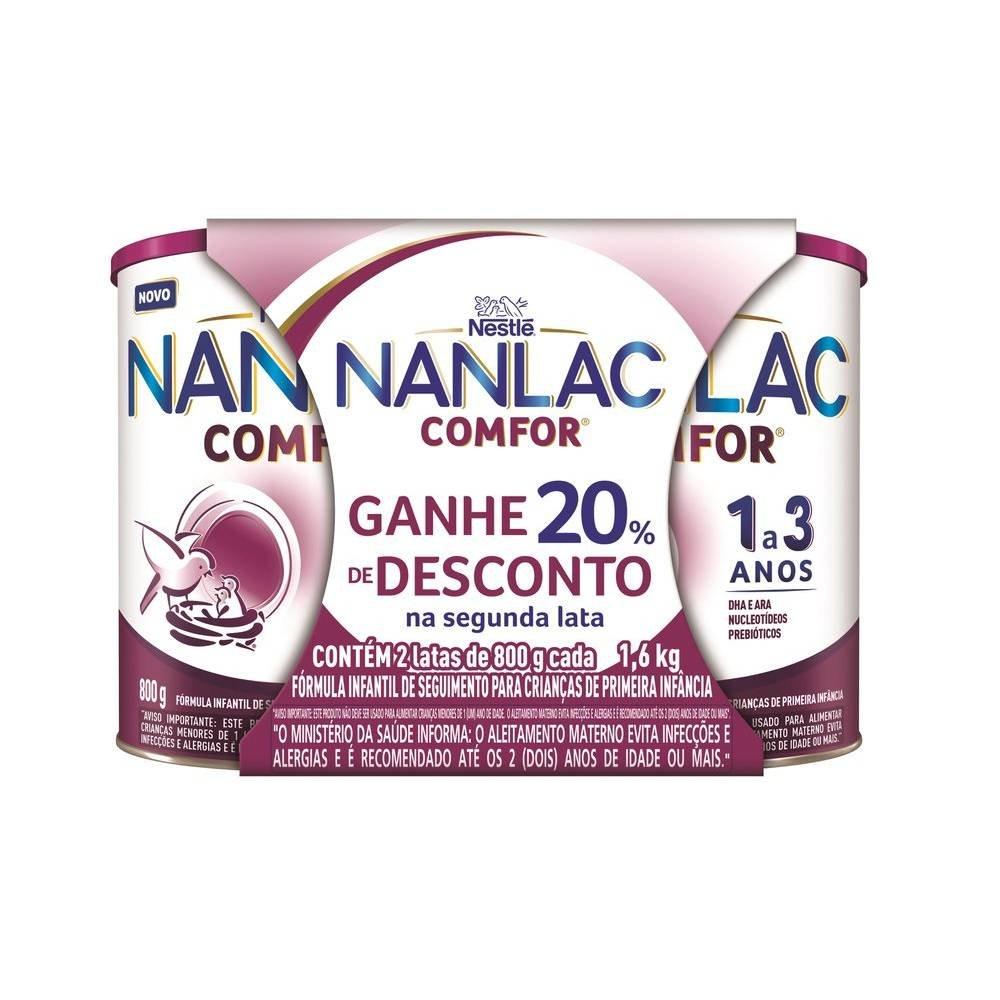 Fórmula Infantil Nanlac Comfor 1,6kg - 160g Grátis - 1