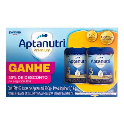 Kit Fórmula Infantil Aptanutri Premium 800g 2 Unidades