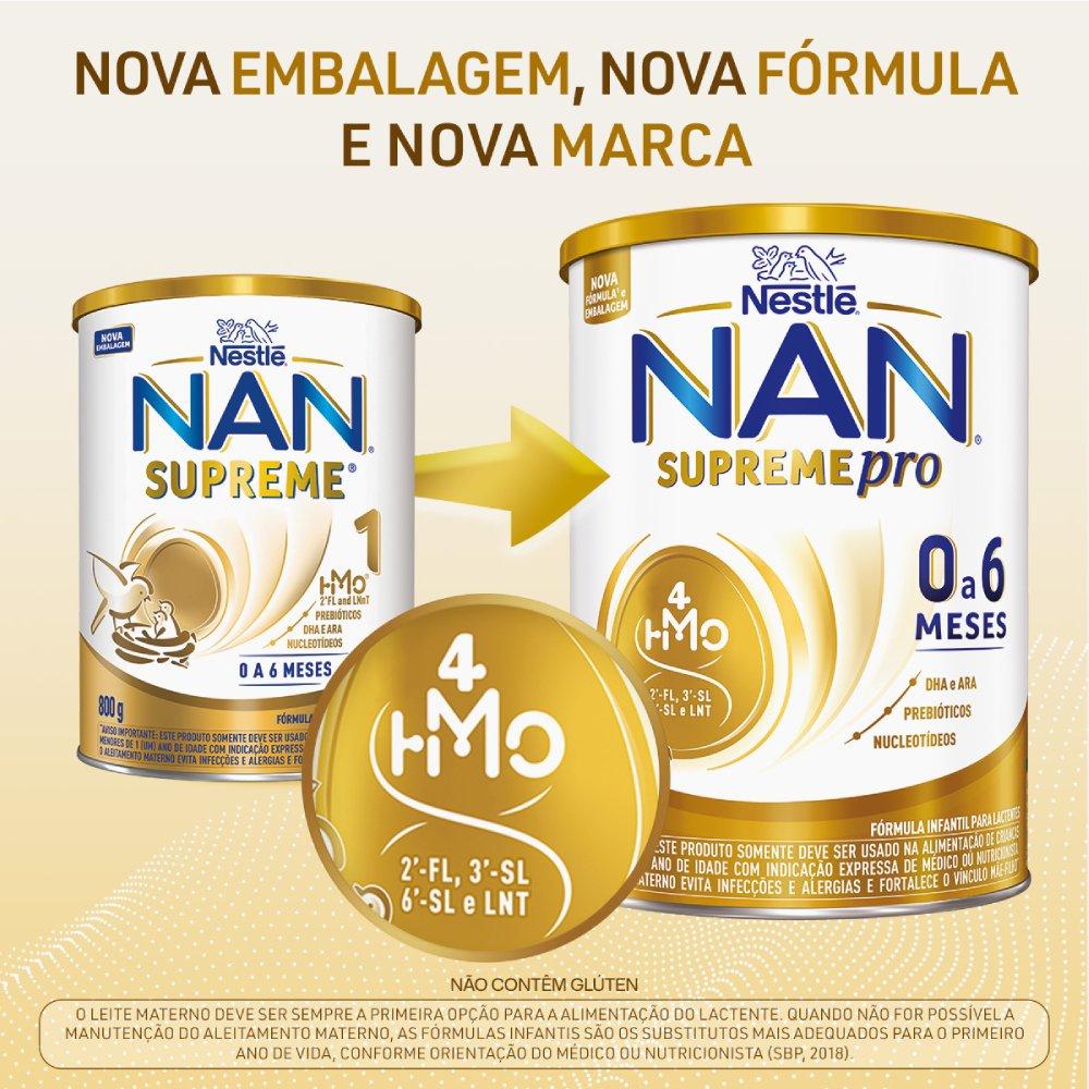 Fórmula Infantil Nan Supreme Pro 0 A 6 Meses 800g - 3