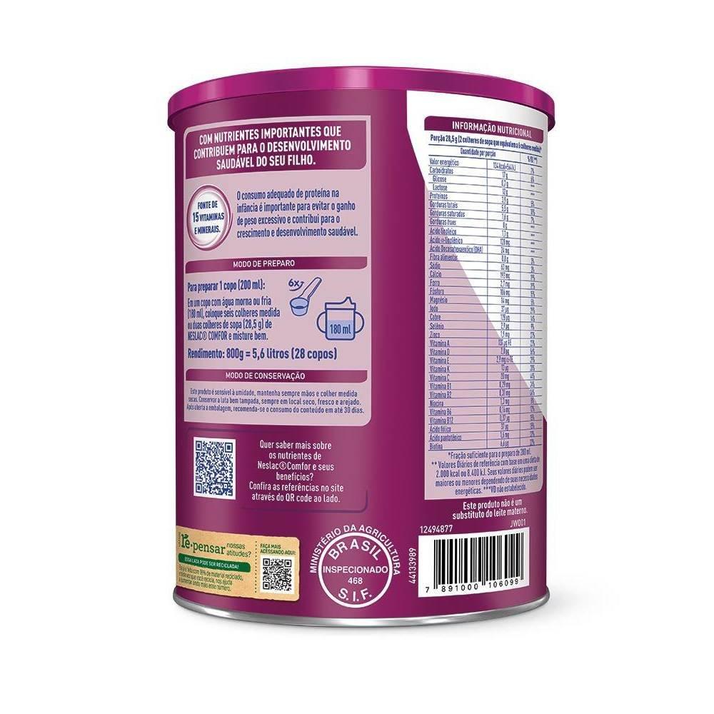 Composto Lácteo Nestle Neslac Comfor 800g - 2