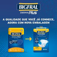 Fralda Adulto Bigfral Dermaplus Noturna Grande Com 7 Unidades - 5