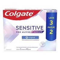 Kit Creme Dental Para Sensibilidade Colgate Sensitive Pro Alívio Imediato Original 90g 3 Unidades - 9