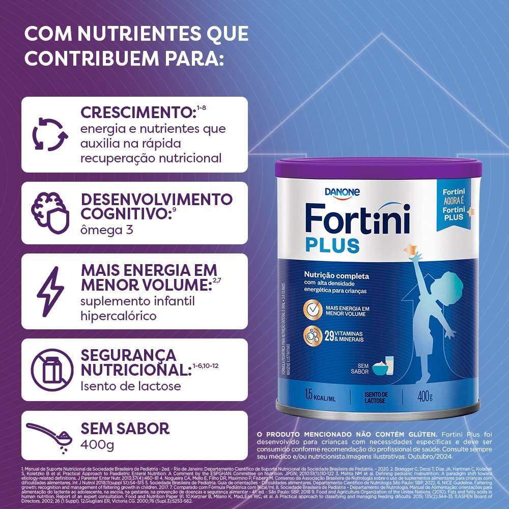 Suplemento Infantil Fortini Plus Sem Sabor 400g - 6