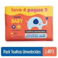 Lenços Umedecidos Panvel Baby Leve 4 Pague 3 - 48 Unidades Cada - 1