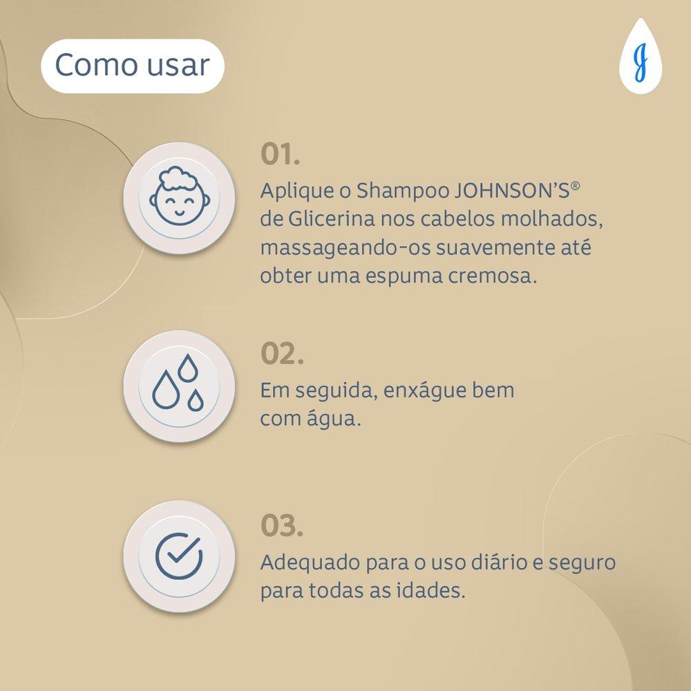 Shampoo Johnsons Baby Glicerinado 400ml - 3