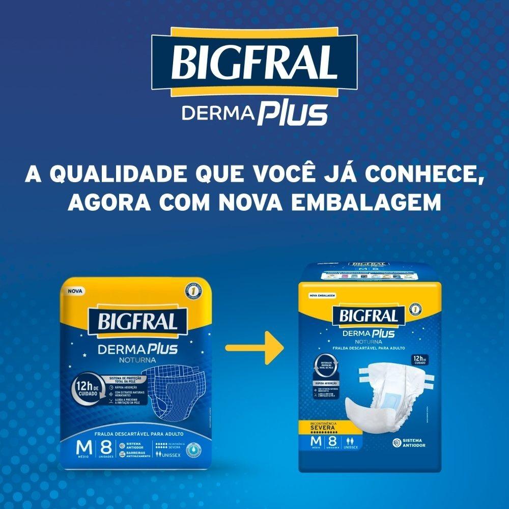 Fralda Adulto Bigfral Dermaplus Xg 7 Unidades - 3