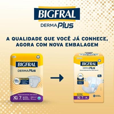 Fralda Adulto Bigfral Dermaplus Xg 7 Unidades