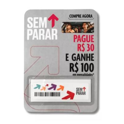 Sem Parar Sticker Pague 30 Ganhe 100