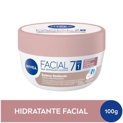 Creme Facial Uniformizador Nivea Beleza Radiante 7 Em 1 100g