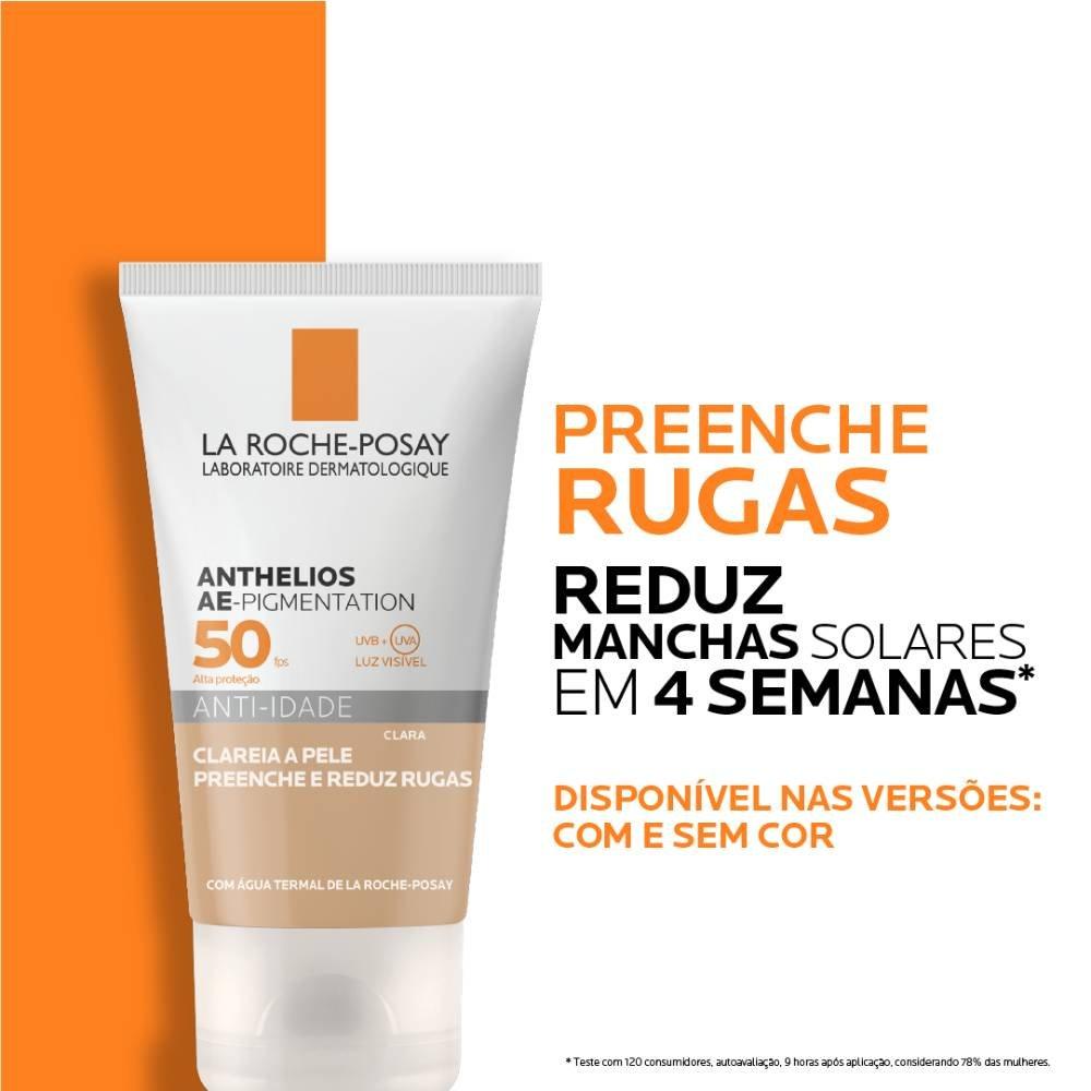 Protetor Solar Facial La Roche-posay Anthelios Ae-pigmentation Anti Idade Pele Clara Fps 50 40g - 3