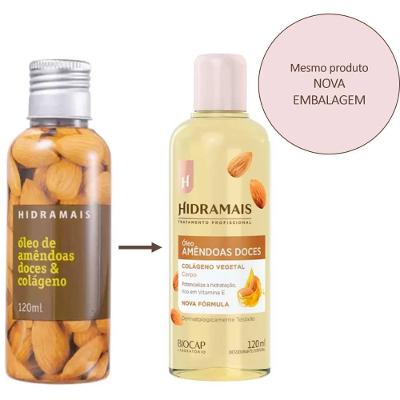 Óleo Hidramais Amêndoas Doces Colágeno 120ml