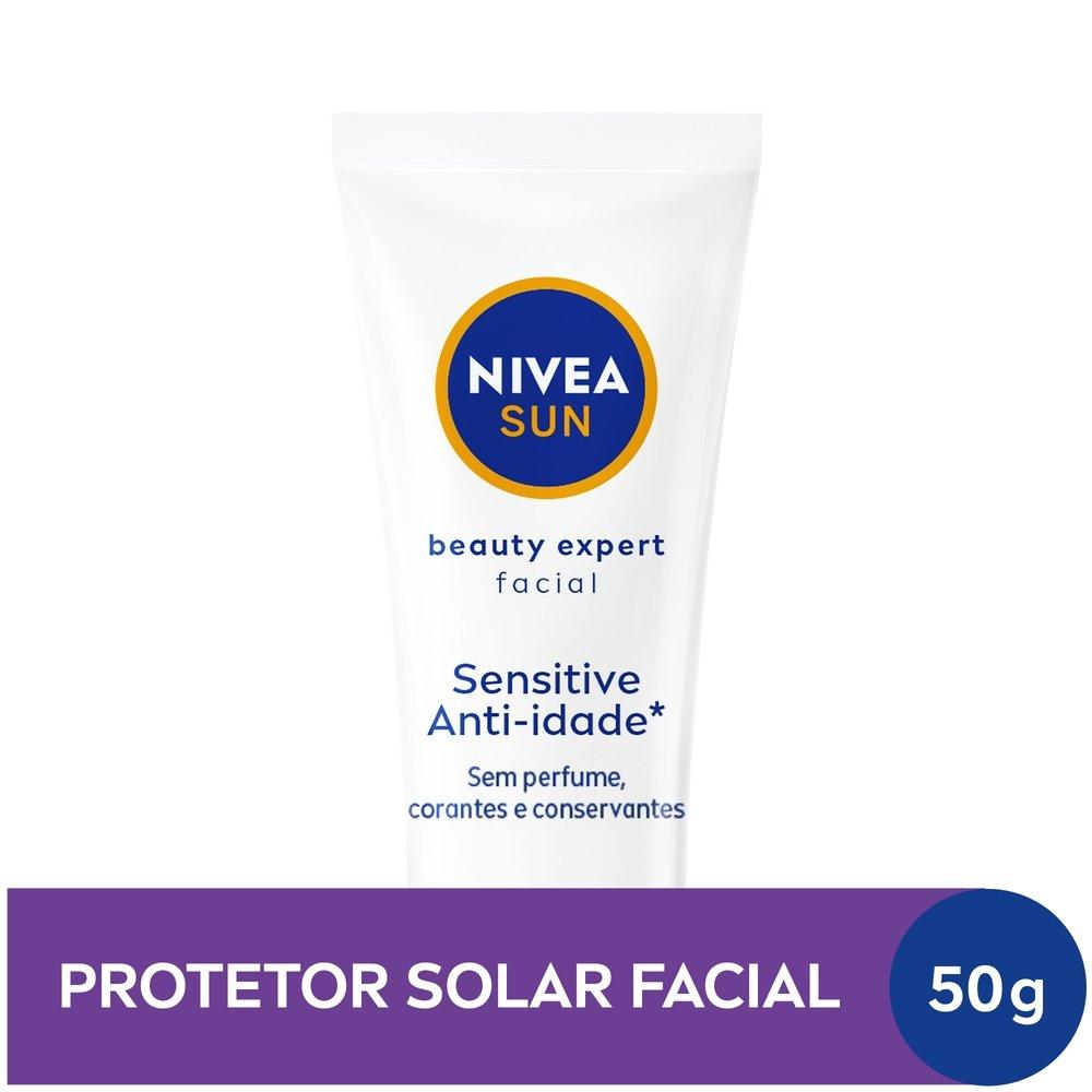 Protetor Solar Facial Nivea Beauty Expert Sensitive Anti-idade Fps 50 50g - 1