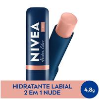 Hidratante Labial Nivea Hidra Color 2 Em 1 Nude 4,8g - 1