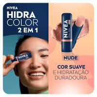 Hidratante Labial Nivea Hidra Color 2 Em 1 Nude 4,8g - 3