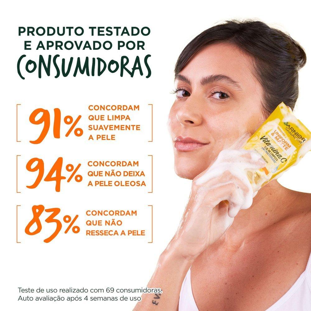 Gel De Limpeza Garnier Skinactive Uniform Matte Antibacteriano E Antioleosidade Vitamina C 150g - 5