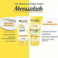 Gel De Limpeza Garnier Skinactive Uniform Matte Antibacteriano E Antioleosidade Vitamina C 150g