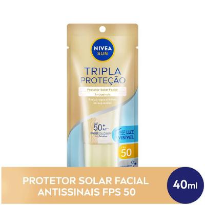 Protetor Solar Facial Antissinais Nivea Sun Fps50 40ml