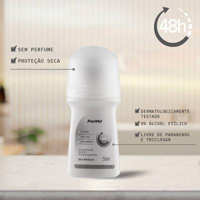 Desodorante Roll On Sem Perfume Panvel 50ml