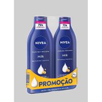 Kit Loção Hidratante Corporal Nivea Milk 400ml - 2 Unidades - 3