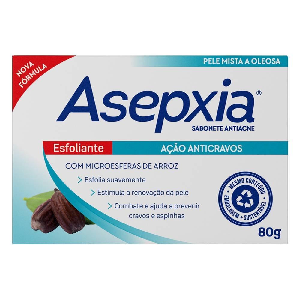 Sabonete Barra Asepxia Esfoliante Ação Anticravos Pele Mista E Oleosa 80g - 1
