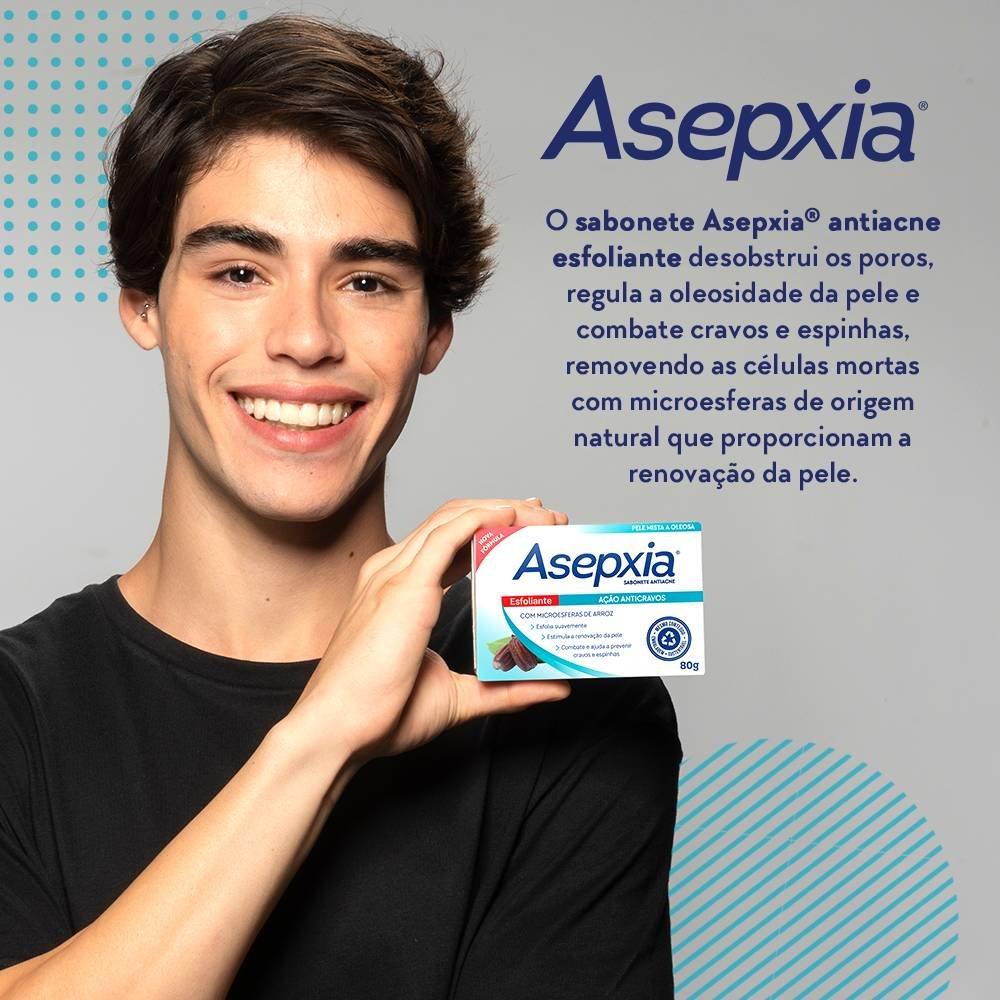 Sabonete Barra Asepxia Esfoliante Ação Anticravos Pele Mista E Oleosa 80g - 3