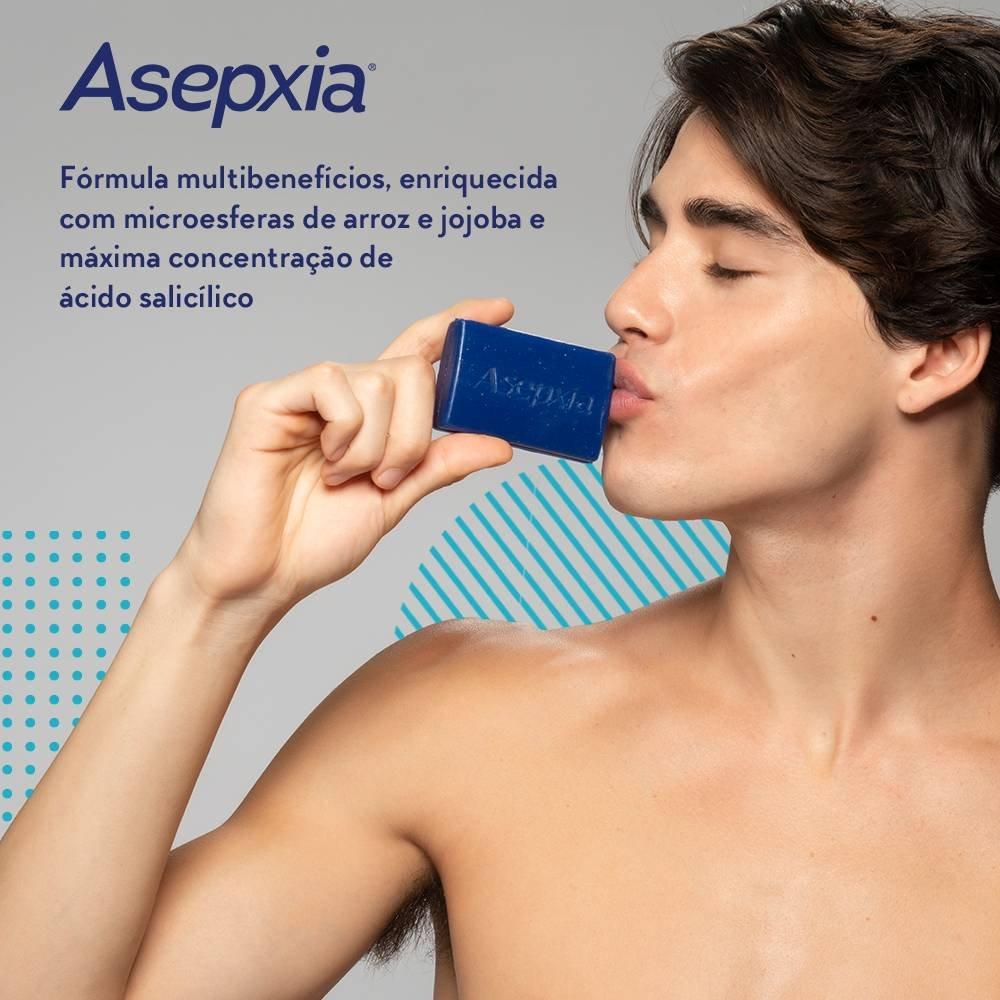 Sabonete Barra Asepxia Esfoliante Ação Anticravos Pele Mista E Oleosa 80g - 4