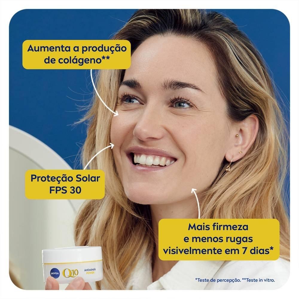 Creme Facial Antissinais Dia Nivea Q10 Power Fps30 50g - 3