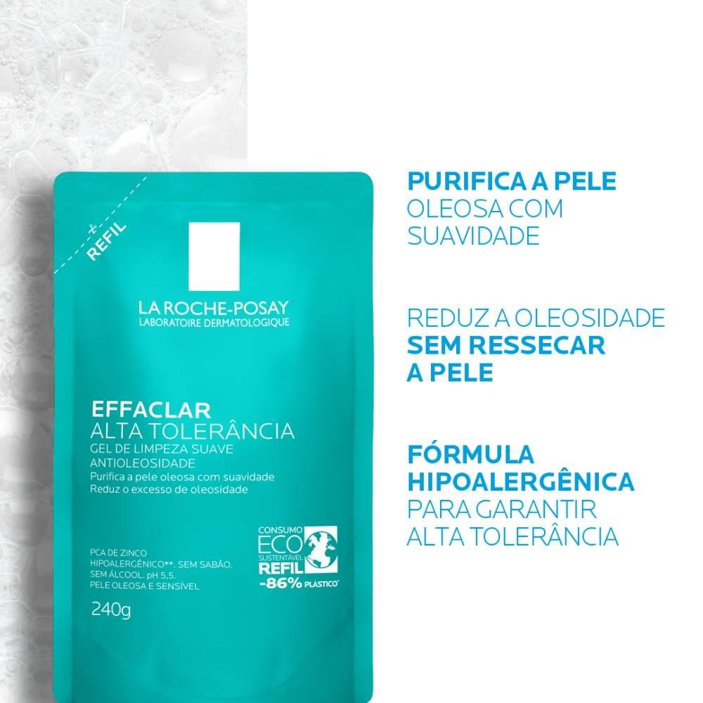 Gel De Limpeza Facial La Roche-posay Effaclar Alta Tolerância Refil 300g - 3
