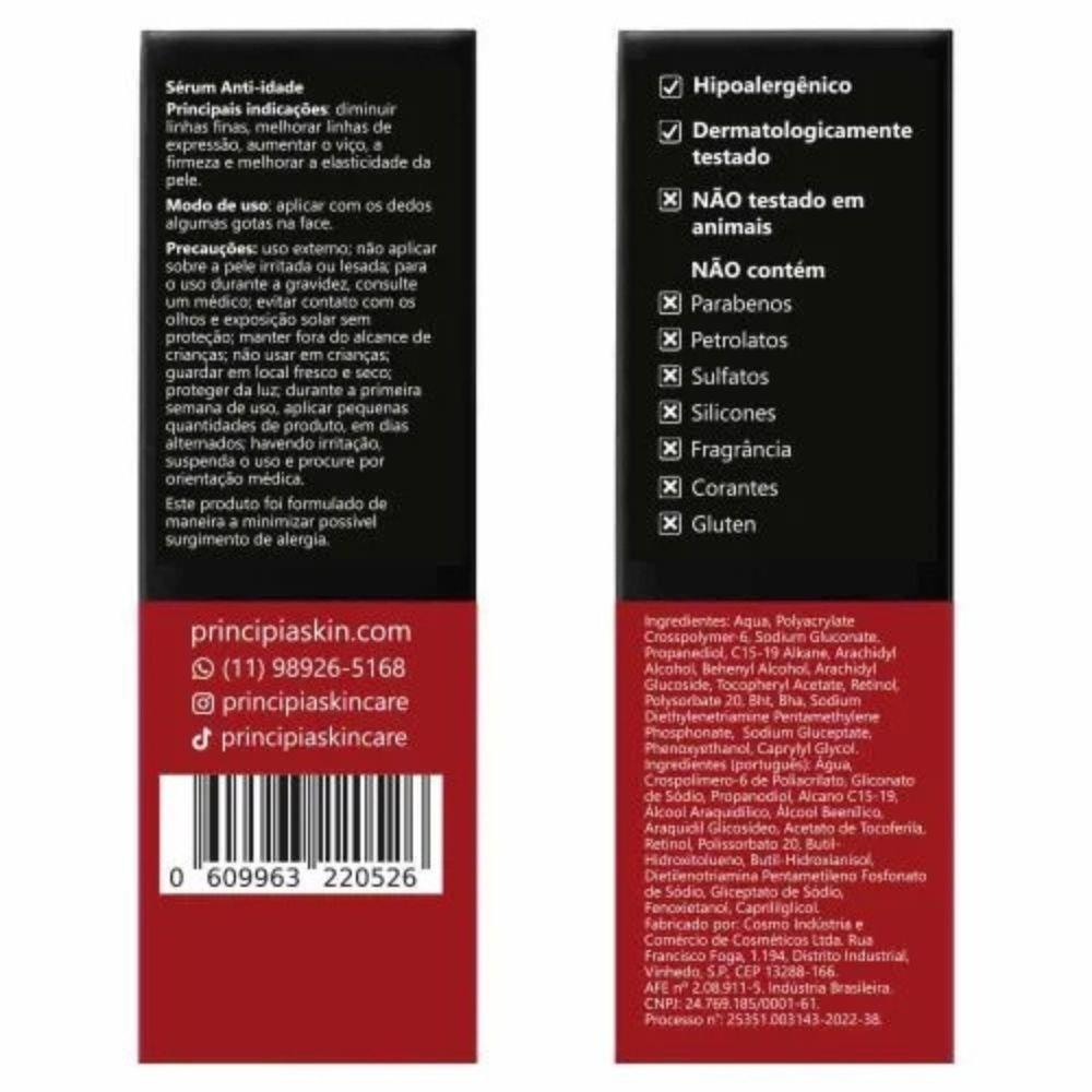 Sérum Facial Anti-idade Principia Rn-0,3 Retinol 0,3% 30ml - 3