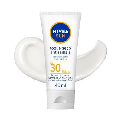 Protetor Solar Facial Nivea Sun Toque Seco Antissinais Fps30 40ml